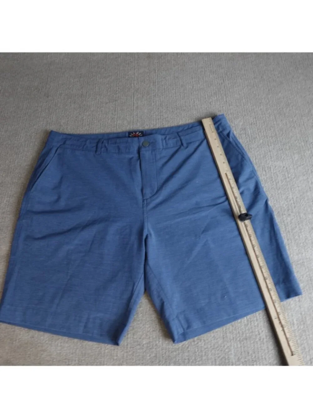 Faherty Mens Shorts 40 Blue Heather Hybrid Drawstring 8